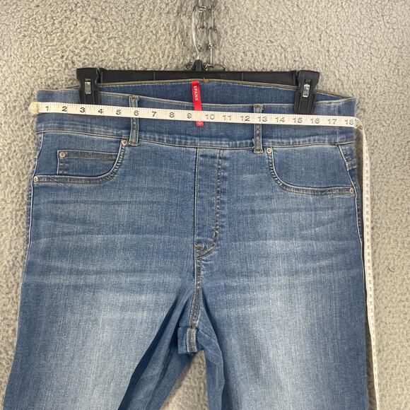 Spanx Womens Jeans Sz 1X (36 ) Pants Stretch Tummy shapewear Straight High Rise - Picture 2 of 13